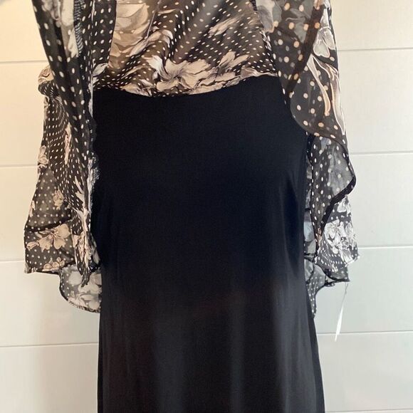 ALYX black dress with Floral overlay - Picture 4 of 10